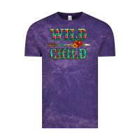 Cloud Purple wild chıld serape sunflower and gemstone with arrow Vintage Tee - Artiststas