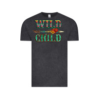 Vintage Black wild chıld serape sunflower and gemstone with arrow Vintage Tee - Artiststas