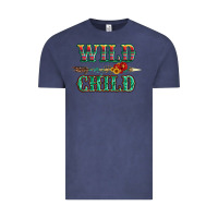 Vintage Denim wild chıld serape sunflower and gemstone with arrow Vintage Tee - Artiststas