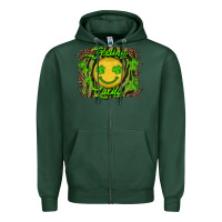 Sports Green feeling lucky Zipper Hoodie - RanaPortraitStore