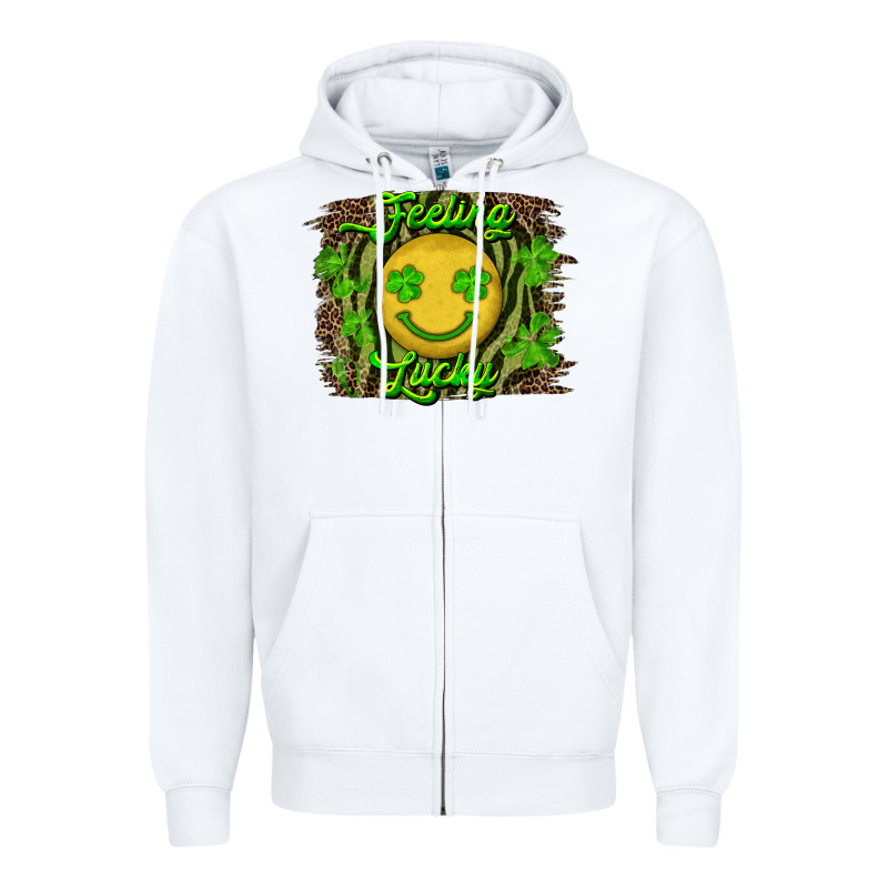 Feeling Lucky Zipper Hoodie by RanaPortraitStore | Teevron