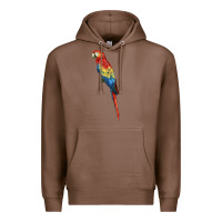 Chestnut Scarlet Macaw Parrot Premium Hoodie - LillyAllenDesigns