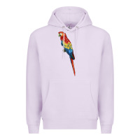 Lilac Scarlet Macaw Parrot Premium Hoodie - LillyAllenDesigns