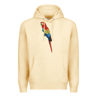 Pina Colada Scarlet Macaw Parrot Premium Hoodie - LillyAllenDesigns