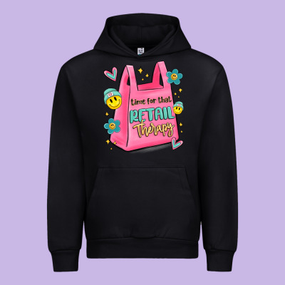 Time For That Retail Therapy Urban Hoodie Designed By Maliassmallbusiness