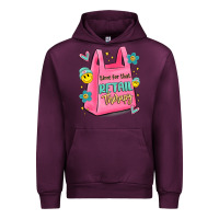 Mauve Wine time for that retail therapy Urban Hoodie - MaliasSmallBusiness