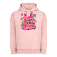 Pigment Salmon time for that retail therapy Urban Hoodie - MaliasSmallBusiness