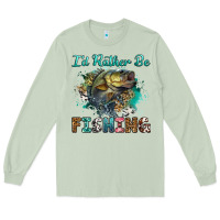 Matcha i'd rather be fishing Long Sleeve Tee - RanaPortraitStore