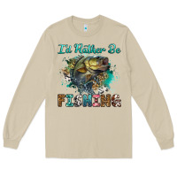 Mushroom i'd rather be fishing Long Sleeve Tee - RanaPortraitStore