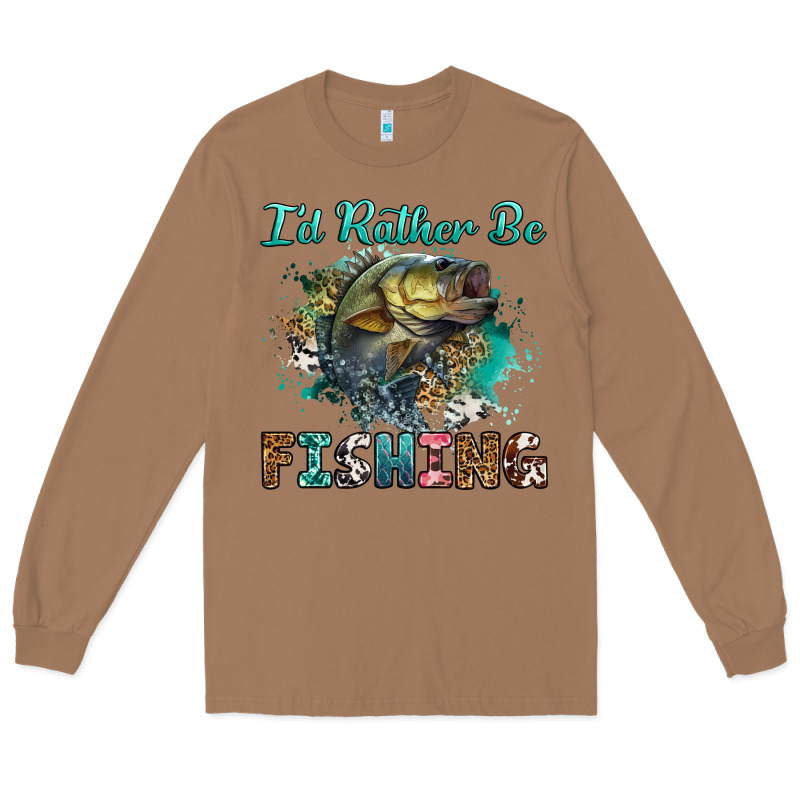 I'd Rather Be Fishing Long Sleeve Tee by RanaPortraitStore | Teevron