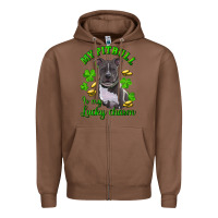 Chestnut st patricks day my pitbuli my lucky charm Zipper Hoodie - RanaPortraitStore
