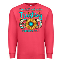 Cardinal i m just out here trusting god proverbs 3 56 Premium Sweatshirt - JahusDesignShop