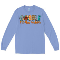 Colony Blue gobble till you wobble Long Sleeve Tee - BarkalooDesign