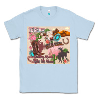 Dusty Blue yeehaw western Classic Tee - Zillion Design Studio