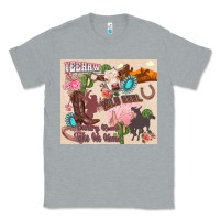 Heather Grey yeehaw western Classic Tee - Zillion Design Studio