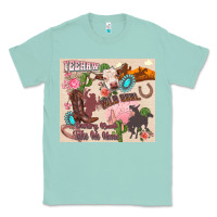 Seafoam yeehaw western Classic Tee - Zillion Design Studio