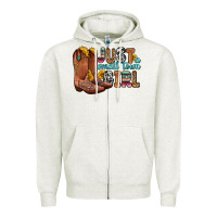 Oatmeal Heather just a small town girl Zipper Hoodie - Zillion Design Studio