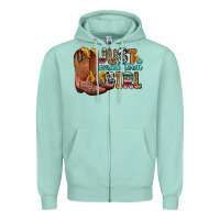 Just A Small Town Girl Zipper Hoodie | Teevron
