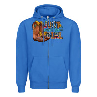 True Royal just a small town girl Zipper Hoodie - Zillion Design Studio