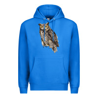 True Royal Great Horned Owl Premium Hoodie - LillyAllenDesigns