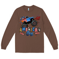 Chestnut fourth of july monster truck all american boy Long Sleeve Tee - RanaPortraitStore