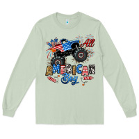 Matcha fourth of july monster truck all american boy Long Sleeve Tee - RanaPortraitStore