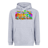 Heather Grey queer Heavyweight Hoodie - HRA Design Shop