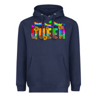 Navy queer Heavyweight Hoodie - HRA Design Shop