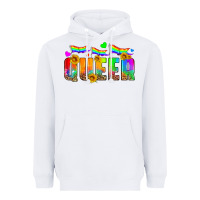 White queer Heavyweight Hoodie - HRA Design Shop