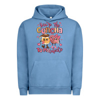 Pigment Pebble Blue youre the concha to my cafecito mexican pan dulce Urban Hoodie - MaliasSmallBusiness
