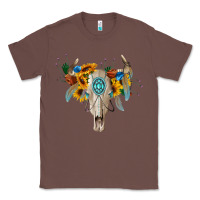 Chestnut boho bull skull Classic Tee - BarkalooDesign