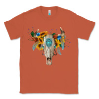 Copper boho bull skull Classic Tee - BarkalooDesign