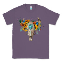 Lavender boho bull skull Classic Tee - BarkalooDesign