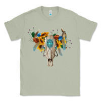 Matcha boho bull skull Classic Tee - BarkalooDesign