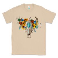 Mushroom boho bull skull Classic Tee - BarkalooDesign