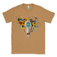 Toasted Coconut boho bull skull Classic Tee - BarkalooDesign
