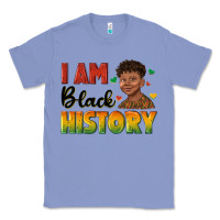 Colony Blue i am black history with afro black boy Classic Tee - texasbilliewilder