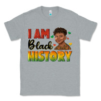 Heather Grey i am black history with afro black boy Classic Tee - texasbilliewilder
