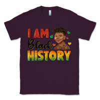 Plum i am black history with afro black boy Classic Tee - texasbilliewilder