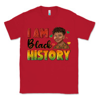 Red i am black history with afro black boy Classic Tee - texasbilliewilder