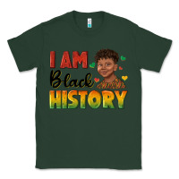 Sports Green i am black history with afro black boy Classic Tee - texasbilliewilder
