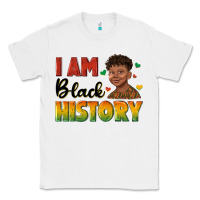 White i am black history with afro black boy Classic Tee - texasbilliewilder
