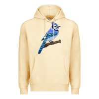 Pina Colada Blue Jay Bird Premium Hoodie - LillyAllenDesigns