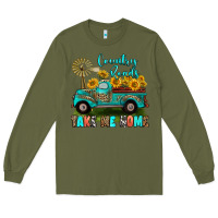 Army Green country roads take me home Long Sleeve Tee - RanaPortraitStore