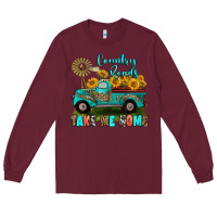 Burgundy country roads take me home Long Sleeve Tee - RanaPortraitStore