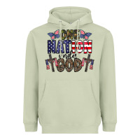Matcha one nation under god Heavyweight Hoodie - CowhideDigitalArt