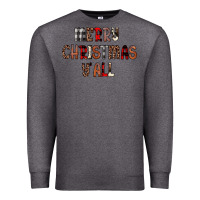 Charcoal Heather merry christmas y all Premium Sweatshirt - JahusDesignShop