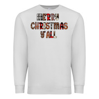 Dove Grey merry christmas y all Premium Sweatshirt - JahusDesignShop