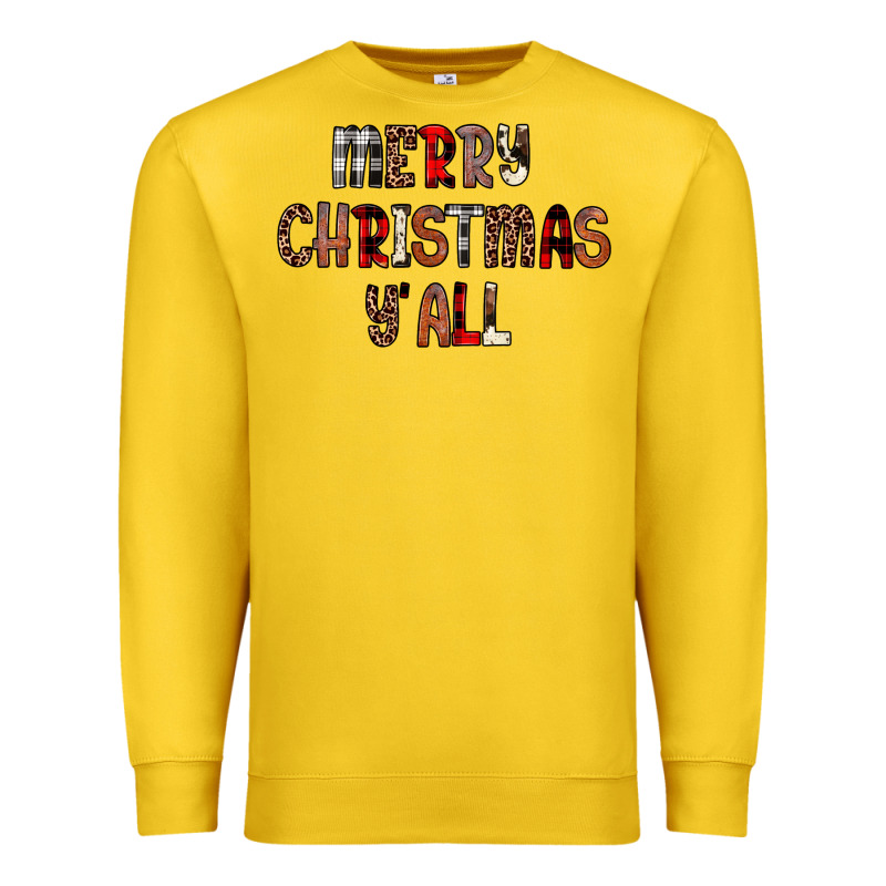 Merry Christmas Y All Premium Sweatshirt by JahusDesignShop | Teevron
