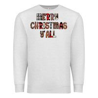 Oatmeal Heather merry christmas y all Premium Sweatshirt - JahusDesignShop